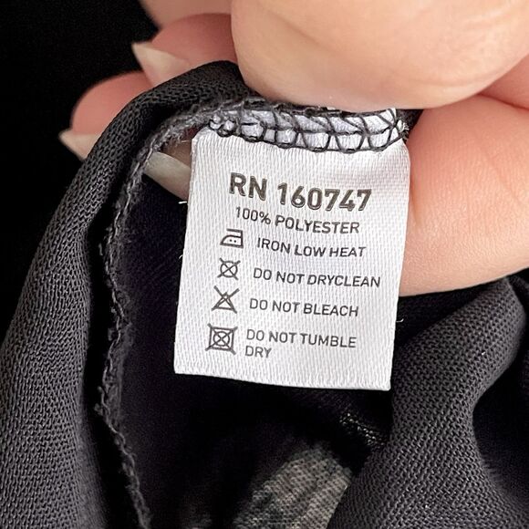 Conceited Sheer Stripes Long Bell Sleeve Top Plus Size 2X Blouse Casual V Neck - Picture 8 of 9